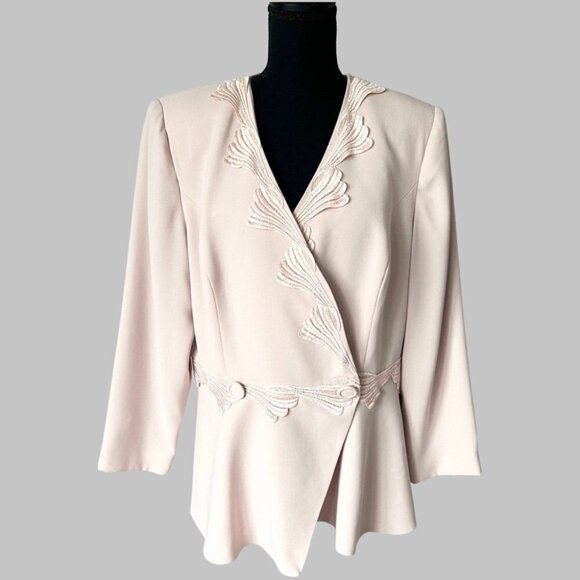 Blue Bird Jackets & Blazers - Vintage Blue Bird B.B. Couture Pink Peplum Hem  Blazer